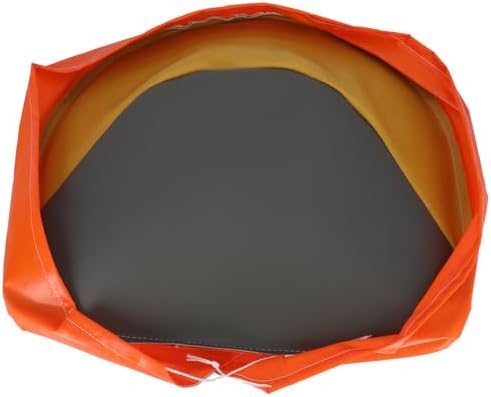 All States Pan Seat Cushion - 21" Economy White and Orange fits Allis Chalmers B C CA D10 D12 D14 D15 D17 D19 D21 G WC WD WD45
