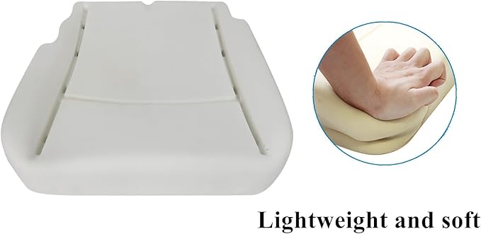 SecosAutoparts Driver & Passenger Side Bottom & Foam Cushion Replacement Perforated Leather Seat Cover Black Compatible with Dodge Ram 2500 3500 4500 5500 2009 2010 2011 2012