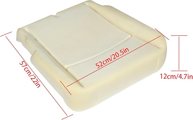 WFLNHB Bottom Seat Foam Cushion Driver Side Replacement for 2009-2018 Ram 1500 2500 3500