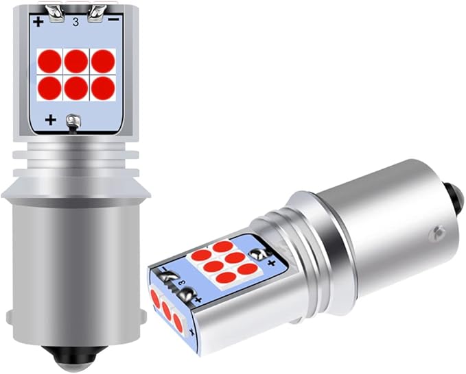 3Pcs Red Interior Map Dome Light LED Bulbs Compatible with 1987-1996 Ford F-150 F-250 Bronco