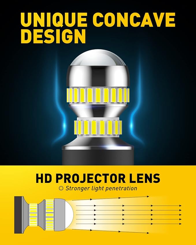 AUXITO 3157 LED Bulb White, Super Bright 3156 3056 3057 4157 3047 4057 3457 4114 LED Bulb for Backup Reverse Tail Brake DRL Signal Parking Lights, Pack of 2