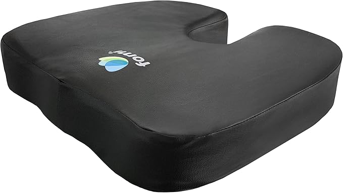 FOMI Extra Thick Water Resistant Seat Cushion (18" x 16" x 3.5") | Orthopedic Memory Foam | Incontinence and Spill Protection | Large Pillow for Car or Truck Seat, Office Chair, Wheelchair