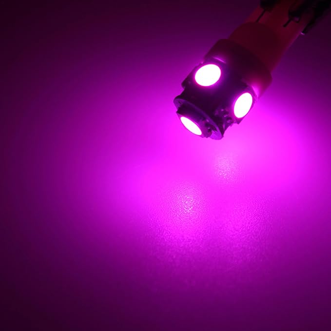 3Pcs Pink Interior Map Dome Light LED Bulbs Compatible with 1987-1996 Ford F-150 F-250 Bronco