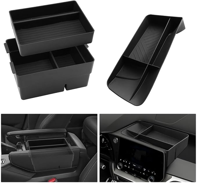 3PCS Compatible with Lexus TX350 Console Organizer Dashboard Tray Center Console Dash Storage TX350 Behind Screen Organizer for 2024 2025 2026 Lexus TX 350 Accessories 350/500h/550h+ (for 14" Screen)