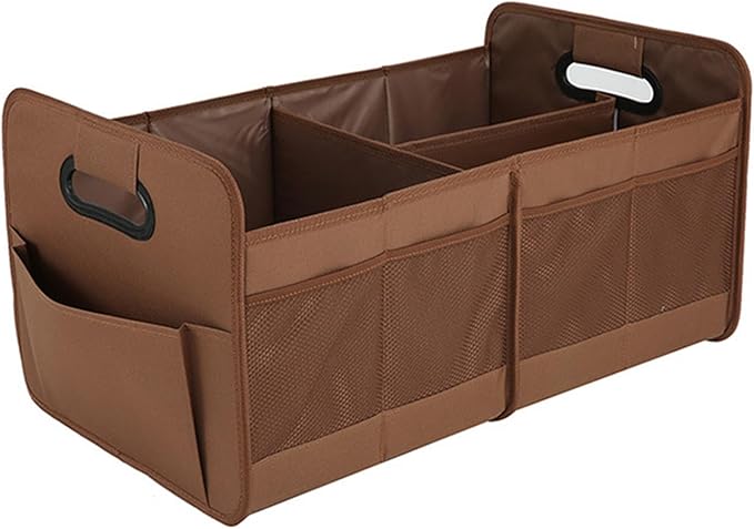 Trunk Storage Box,Large Heavy Duty Oxford Foldable Bin - Car Trunk Storage,for Backseat Interior Camping Travel Gear Blanket Toy Entryway Living Room