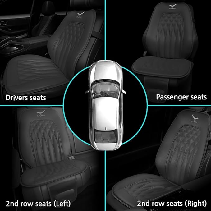 Laxon Vehicle Seat Air Massage Pad. Tailored for Long-Distance Truck Drivers or Drivers with Long commutes. 11 Air Cells Dynamic Work 3 Massage Mode for Back & Hip. Ultra Leater Slim Compy Design.