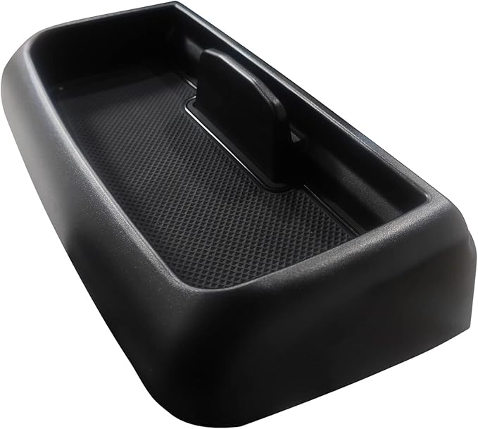 Muslogy Dashboard Storage Box Compatible with 2021 2022 2023 2024 GMC Yukon Chevy Tahoe Suburban Accessories Insert Behind Screen Console Organizer for Tahoe Suburban 2021-2024 Not for Denali(Black)