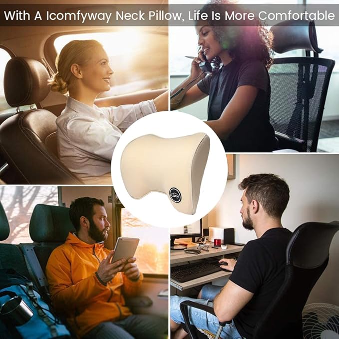 Car Neck Pillow For Car Driving, Car Seat Headrest Pillow, Car Neck Support And Rest For Car Pillow, Travel Car Seat Neck Pillow For Neck Pain Relief & Cervical Support, Neck Car Pillow For Sleeping