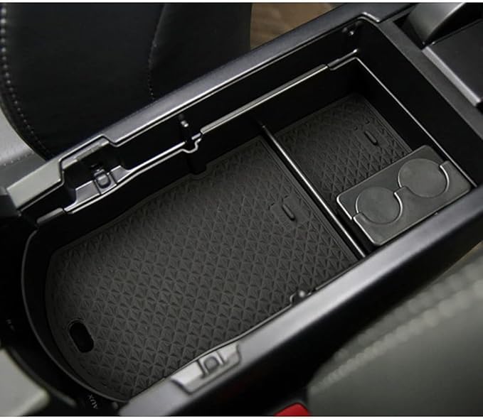 LUWU Prius XW30 Center Console Organizer for 2010 2011 2012 2013 2014 2015 Prius Accessories Armrest Console Storage Box Glove Organizer Tray ABS Material (Black)