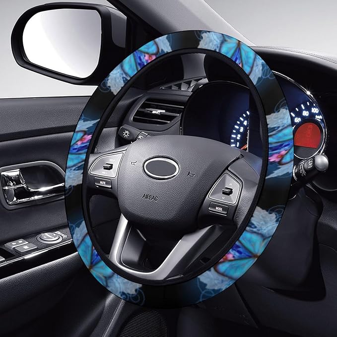 13 Pcs Butterfly Universal Car Seat Covers Full Set, Breathable & Washable Car Seat Covers Full Sets, Fashionable Butterfly Covers for Cars Interior, Universal Fit