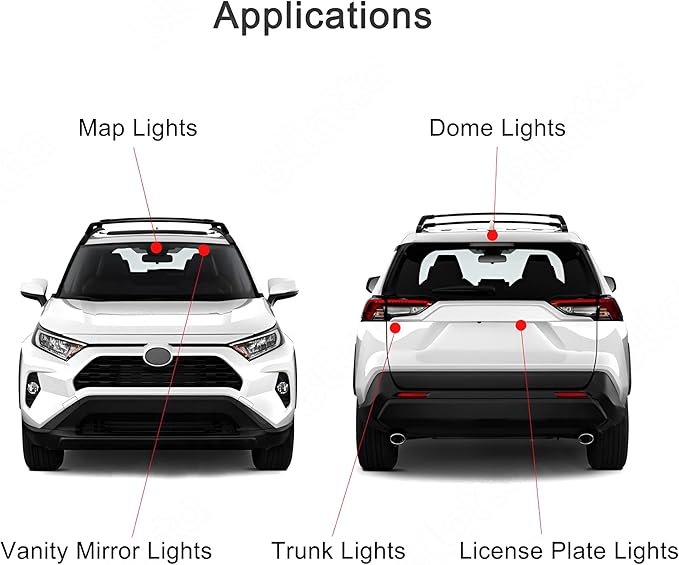 8pcs LED Interior Light Kit for Toyota RAV4 2016 2017 2018 2019 2020 2021 2022 Super bright White 6000K LED Interior Light Kit + License Plate Light, Installation Tool
