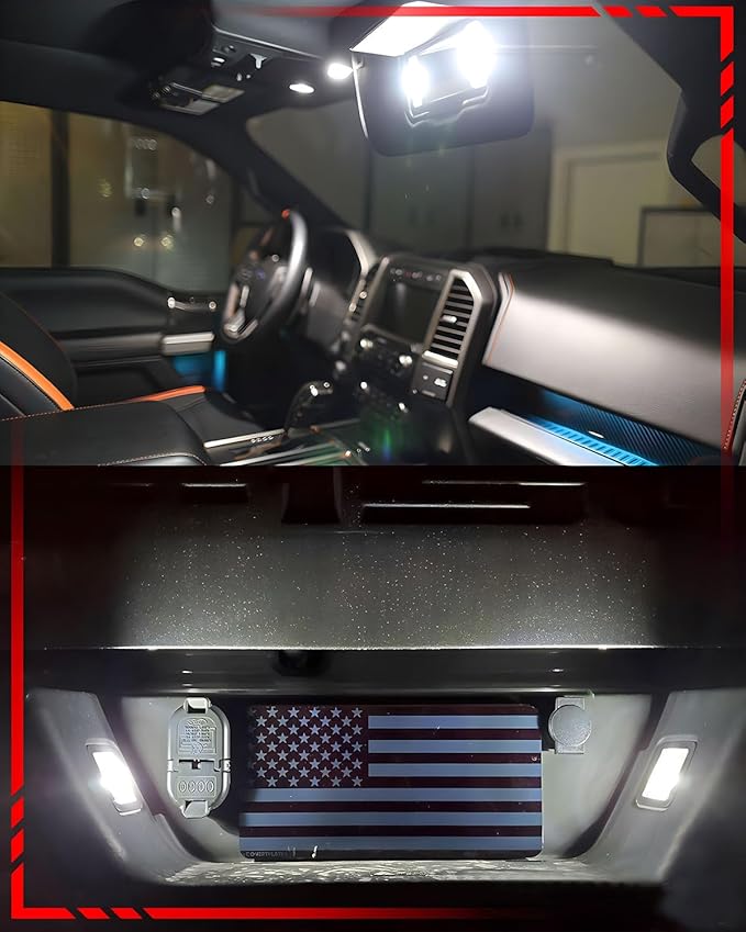 LED Interior Light Kit Package Replacement for Subaru Forester 2014 2015 2016 to 2021 2022 2023 2024, Super Bright 6000K White