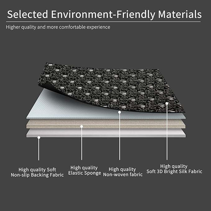 Auto Newer 2PCS Luxury Breathable Car Seat Cover,Front Car Seat Protector, Fit Four Seasons of Universal Automotive Vehicle Cushion Cover, Compatible with 90% Cars,SUV,Trucks (Black,Front Seats)