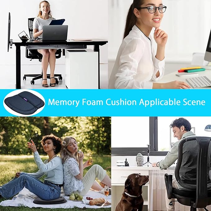 Gel Seat Cushion Orthopedic Lightweight Folding Seat Cushion for Car/Chair/Train/Airplane/Stadium Seat