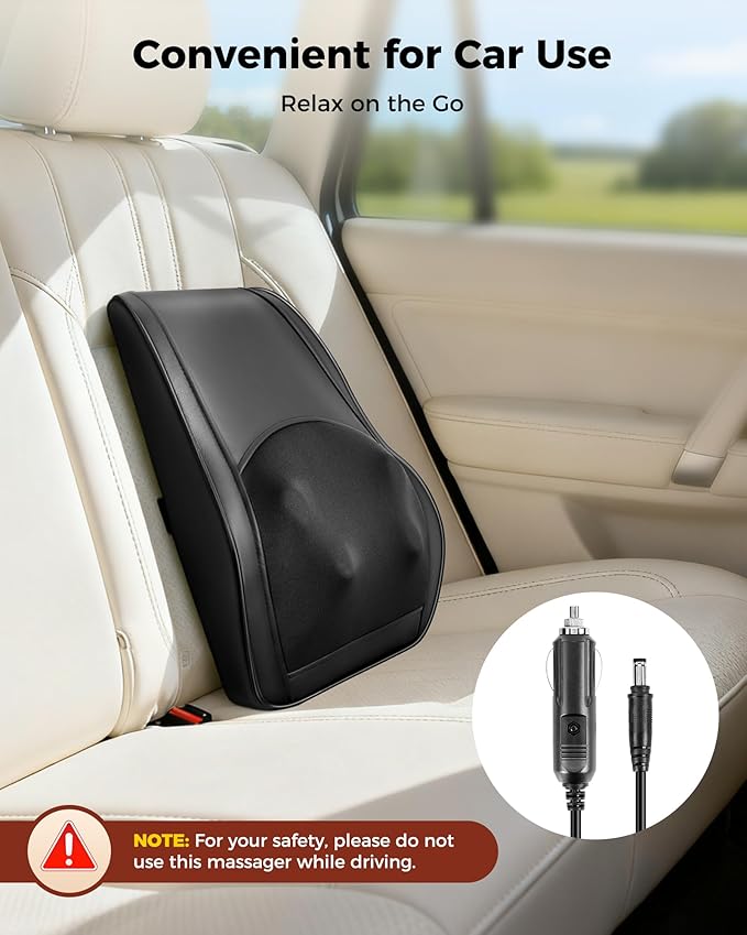 Neck Massager with Heat, Shiatsu Back and Neck Massagers, 3D Deep Tissue Massage Pillow for Back, Shoulder, Leg Pain Relief, Gifts for Mom Dad Wife, with Delicate Package & Card