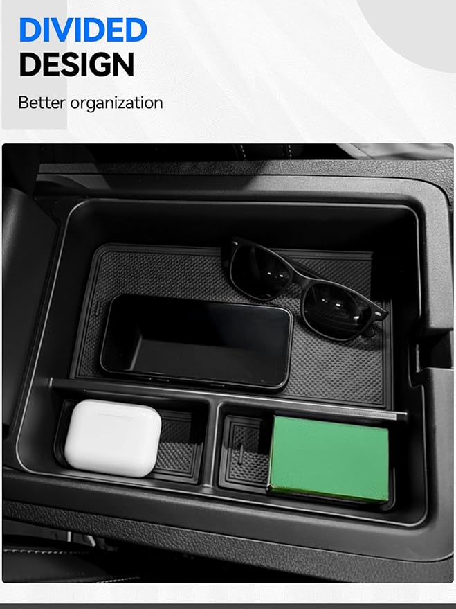4PCS Center Console Organizer Tray for 2026-2023 Honda Pilot Ridgeline Passport Accessories, Armrest Storage Box and Divider, Hidden Storage Box and Cup Holder for Honda Pilot Ridgeline Passport