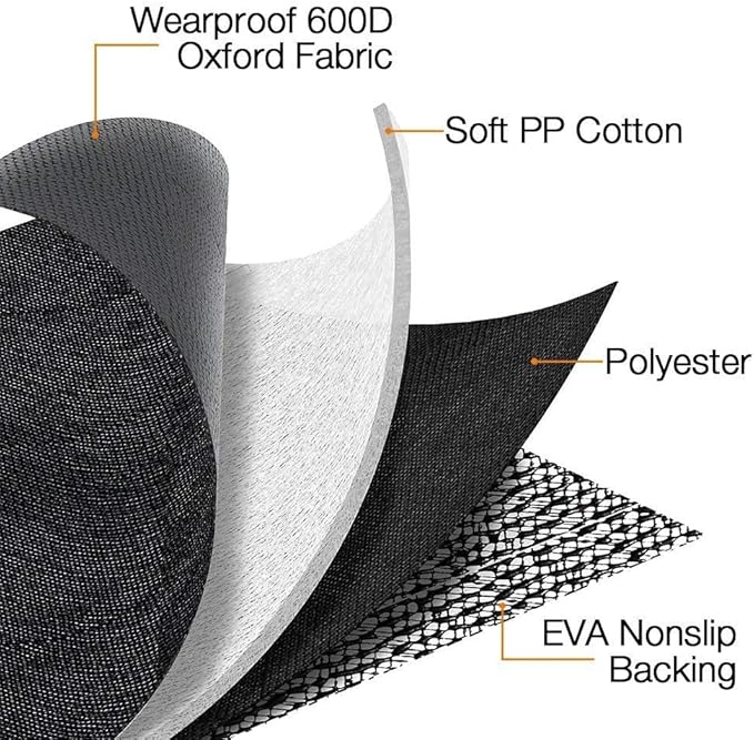 Dog Car Seat Cover for Back Seat Waterproof Bench Seat Cover Protector Nonslip Durable Soft Pet Dog Back Seat Cover for Car, Truck, & SUV (Black)