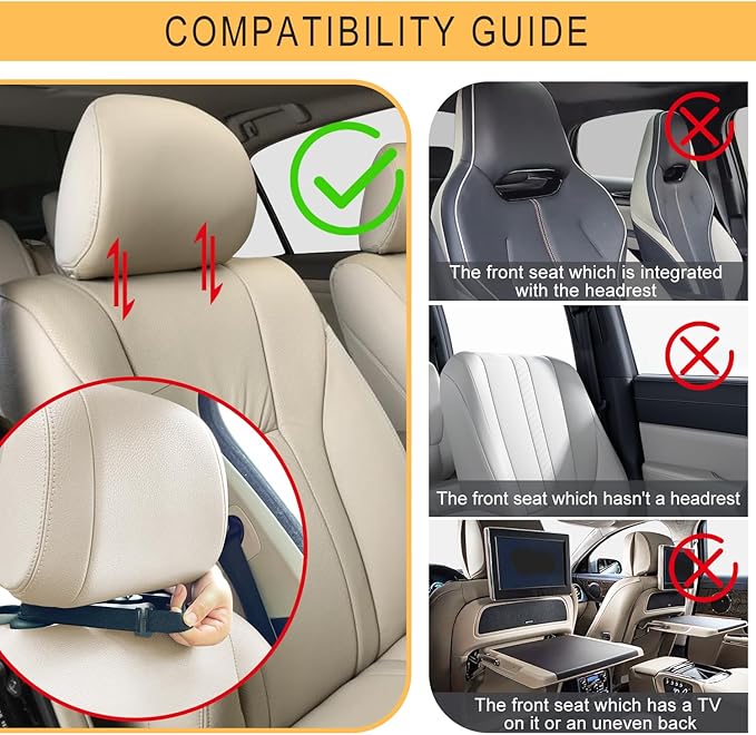 2 Pack PU Leather Kick Mat Back Seat Protector With 3 Storage Pockets, Universal Car Seat Back Organizer For Kids Pets, Waterproof Backseat Protector For Most Car (Black)