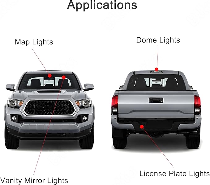 9pcs LED Interior Light Kit for Toyota Tacoma 2016 2017 2018 2019 2020 2021 2022,Super bright White 6000K LED Interior Map Dome Vanity Mirror License Plate Light with Installation Tool