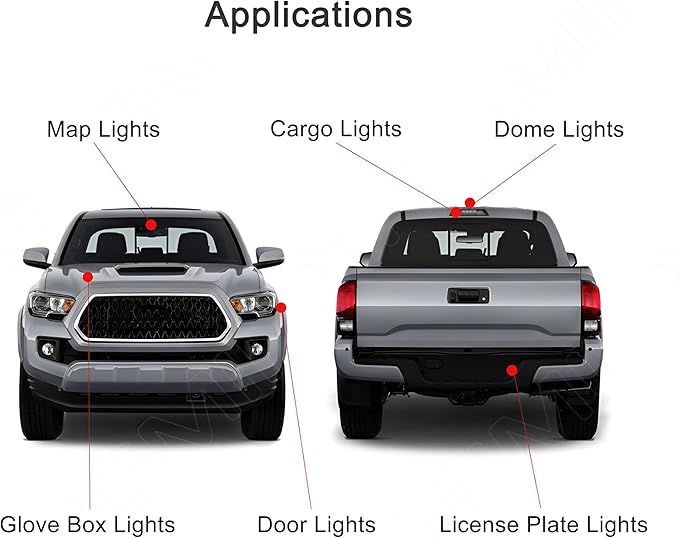12pcs White 6000K LED Interior Light Kit for Chevrolet Silverado/GMC Sierra1999 2000 2001 2002 2003 2004 2005 2006 Interior LED Lighting Kit + License Plate Lights and Install Tool
