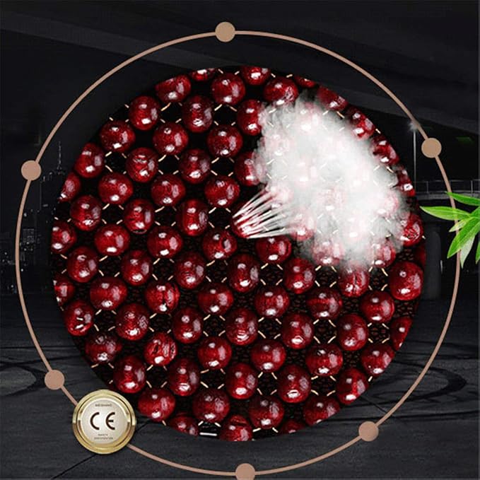 Wood Bead Car Seat Cover Cushion, Cooling & Breathing, Automotive Beaded Driver Seat Massager Cushion for Lower Back Pain