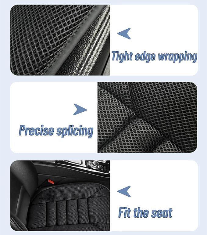 Mesh Car Seat Cushion for Driving, Summer Cooling Breathable 3D Air Car Seat Pad for SUV Pickup Truck Or Office Chair (Pink)