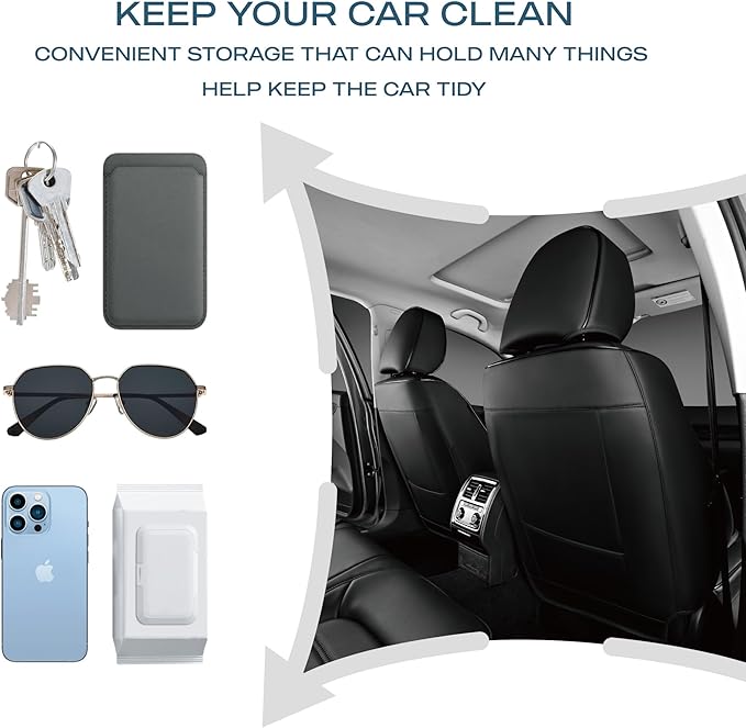 Skechers MAX Cushioning Car Seat Covers,Memory Foam Leather Seat Covers, Air Cooled Car Seat Cover Front Seats,Car Seat Cushion Airbag Universal Fit for Most Cars,Vans,Trucks,SUV,Red