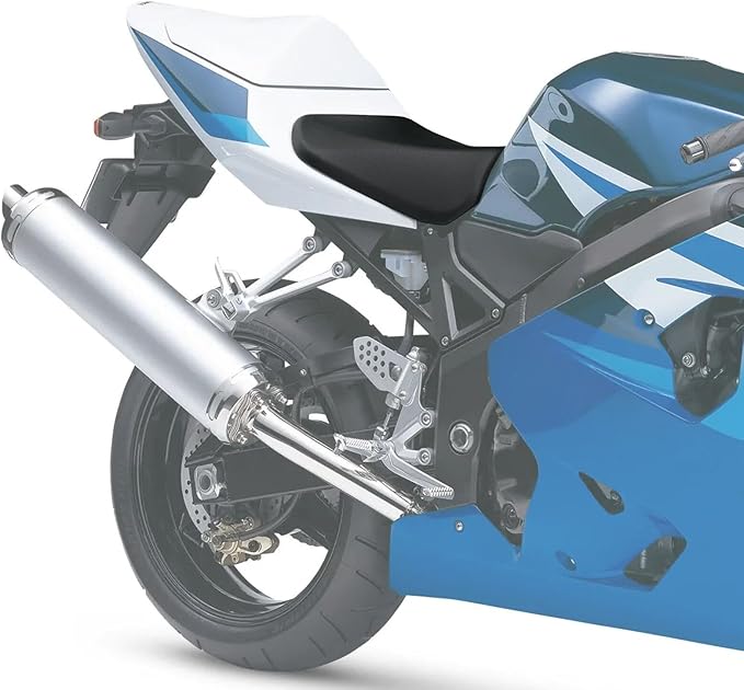 TCMT PU Leather Front Driver Seat for Suzuki GSXR600 & GSXR750 (2004-2005), Black, Motorcycle Seat