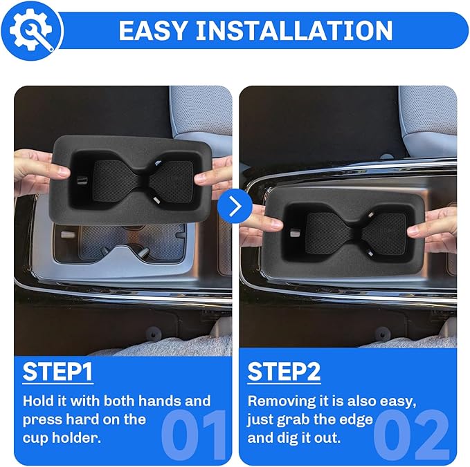 SXCY for 2023-2025 2026 Volkswagen ID.4 Accessories 2024 2025 2026 VW ID.4 Cup Holder Insert TPE Cup Holder Limiter Drink Holder Adapter Non-Slip Drink Stopper Stabilizer
