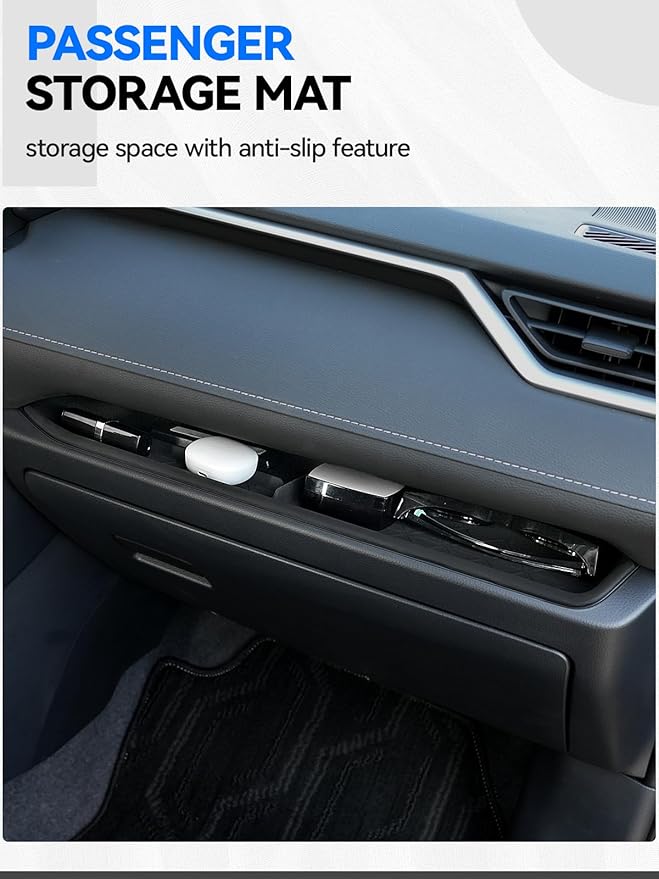 ELECFRESH 6PCS Center Console Organizer Tray for 2025 2024-2019 Toyota RAV4 Accessories, Armrest Storage Box, Driver Storage Drawer, Passenger Storage Mat Console Cup Holder Inserts for Toyota RAV4