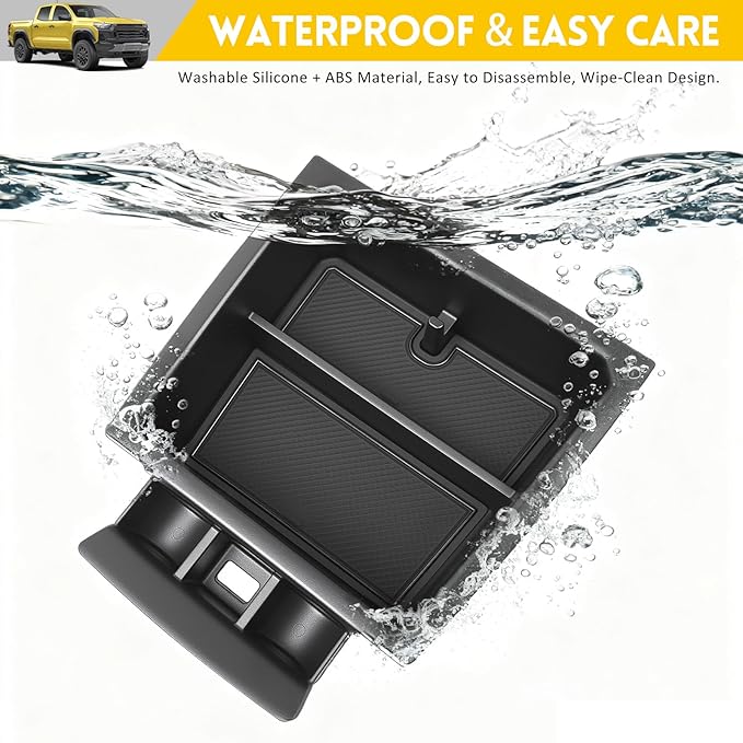 Center Console Organizer for 2023-2025 Chevy Chevrolet Colorado/GMC Canyon Insert Armrest Storage Box Tray for 2023 2024 2025 Colorado/Canyon Accessories