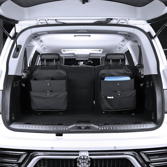 Car Seat Organizer,Universal Fit for Front & Back Seats-Hanging Letters/Legal Folders/Laptops and Tablets,Compatible with Cars, Trucks, and Vans