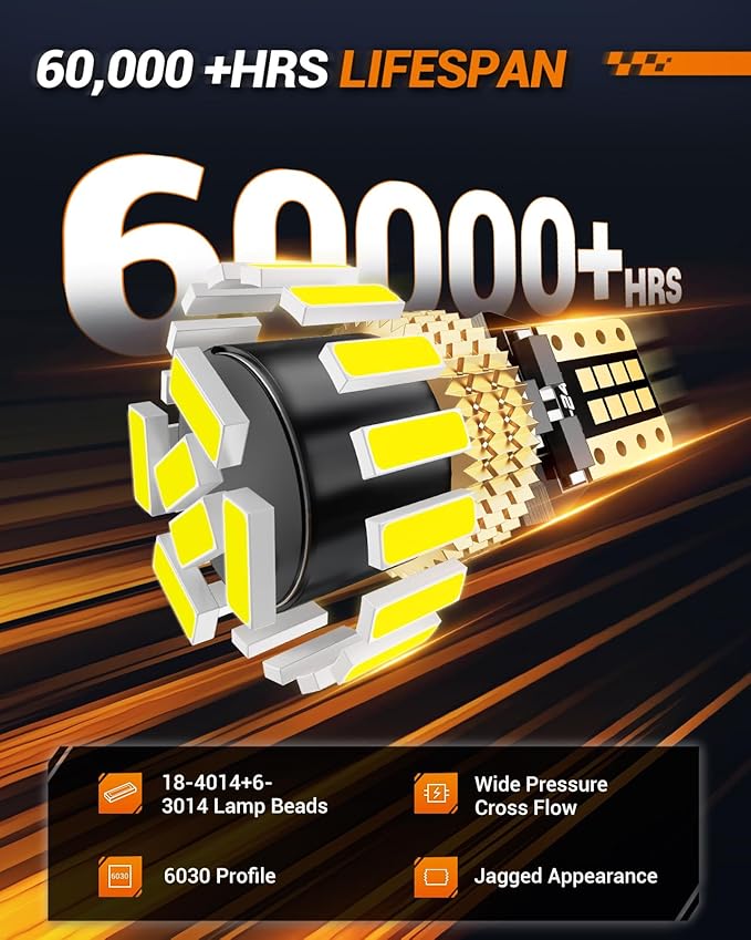 SEALIGHT 194 LED Bulb 6000K White 168 T10 2825 W5W 600% Brightness Wedge Interior Car Bulbs Replacement for License Plate Lights Dome Map Door Courtesy Trunk Parking, 2 PCS