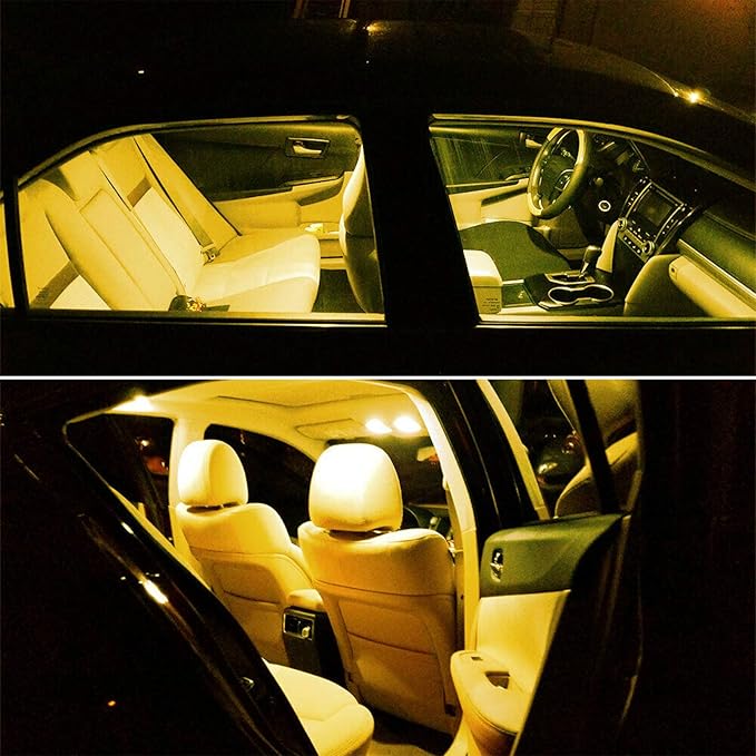 XINYANG 2PCS 578 Festoon LED Car Bulb 41mm 42mm 1.65in 211-2 Led Light Bulb Extremely Bright 20-SMD 4014 Chipsets Canbus Error Free 212-2 LED Lamp for Car Map Dome License Plate Lights,Amber