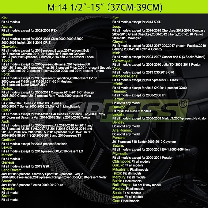 CAR PASS Line Rider Microfiber Leather Sporty Steering Wheel Cover Universal Fits for 95% Truck,SUV,Cars,14.5-15inch Anti-Slip Safety Comfortable Desgin (Black-Orange)