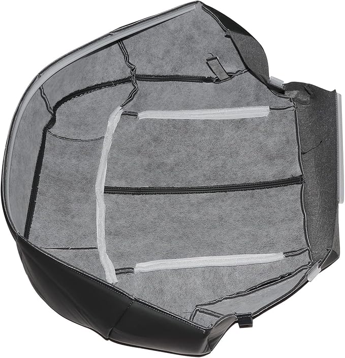 SecosAutoparts Driver Side Foam Cushion & Bottom Leather Replacement Seat Cover Dark Gray Compatible with Chevy Silverado Tahoe Avalanche Suburban Compatible with GMC Sierra Yukon 1999 2000 2001 2002