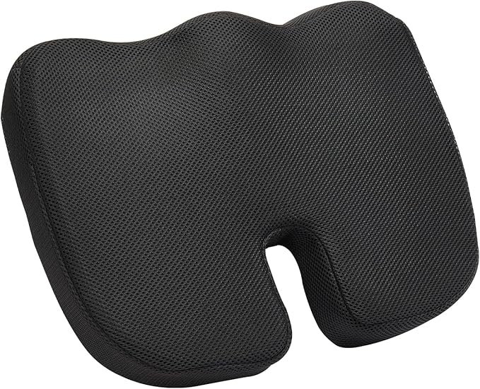 VEVOR Seat Cushion, Cooling Gel + Memory Foam Seat Cushion, Pressure-Relief Wheelchair Seat Pad with U-Shaped Cutout & Removable Cover, Lightweight and Portable for Travel, Car, Office, Airplane