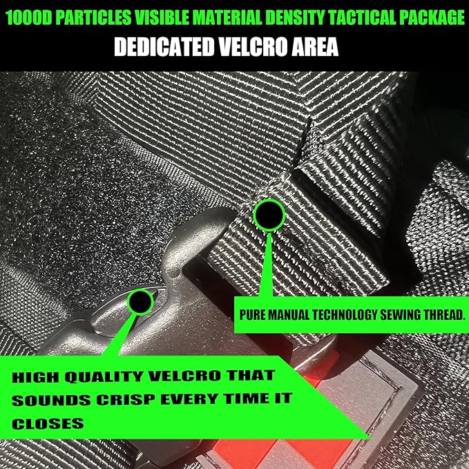 7 PACK Tactical Seat back organizer Truck organizer With 6 Detachable Pouches Universal For Car Truck Ford Jeep Military-Grade Heavier Panels With Multi-functional Packs (khaki)