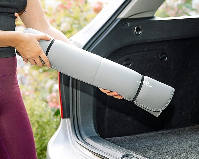 Gorla Gear Gray Premium Universal Fit Waterproof Stain Resistant Grey Car Seat Cover Neoprene Non-Slip Bucket Seat Dog Sweat Proof Protector Save Your Leather Cloth Seats Van Truck Auto SUV Sedan