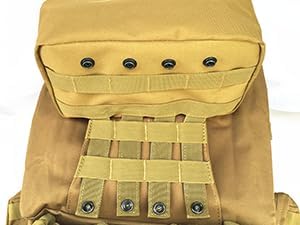 7 PACK Tactical Seat back organizer Truck organizer With 6 Detachable Pouches Universal For Car Truck Ford Jeep Military-Grade Heavier Panels With Multi-functional Packs (7 PACK -BLACK)