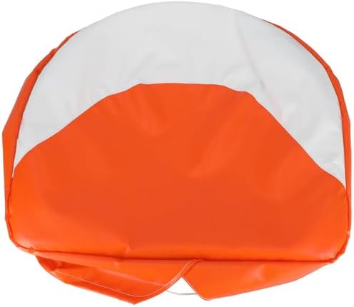 All States Pan Seat Cushion - 21" Economy White and Orange fits Allis Chalmers B C CA D10 D12 D14 D15 D17 D19 D21 G WC WD WD45
