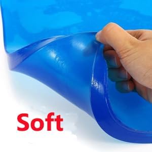 Motorcycle Seat Gel Pad Car Driver Seat Cushion Shock Absorption Mats Reduce Fatigue Comfortable Soft Cooling Fabric Cushion DIY Seat Pad Office Chair Seat Cushion (30 x 25 x 1.2cm)