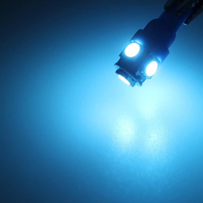 3Pcs Ice Blue Interior Map Dome Light LED Bulbs Compatible with 1987-1996 Ford F-150 F-250 Bronco