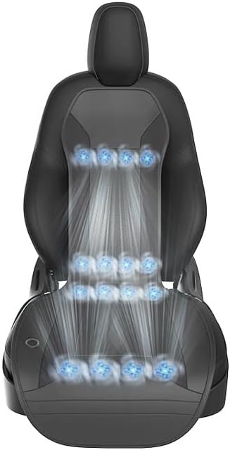 Cooling Car Seat Covers, Car Seat Cushion，12V Cooling Seat Covers for Cars Summer (BLACK-1PCS)