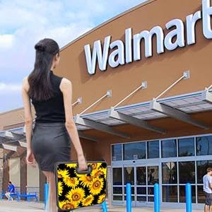 Homeve Trunk Organizer, Car Storage, Reinforced Handles, Collapsible Multi-Compartment, Foldable, Waterproof, Sturdy, 600D Oxford Polyester For Car, SUV, Mini-Van, Sunflower, 2 Compart