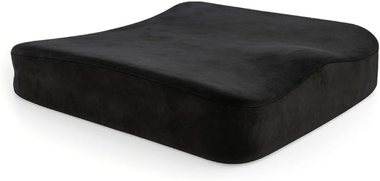 Aeris Large Seat Cushion for Office Chairs - Ergonomic Memory Foam Chair Cushion for Enhanced Comfort During Long Hours of Sitting &Driving - Ideal for Car&Truck Seats,Wheelchairs -With Washable Cover
