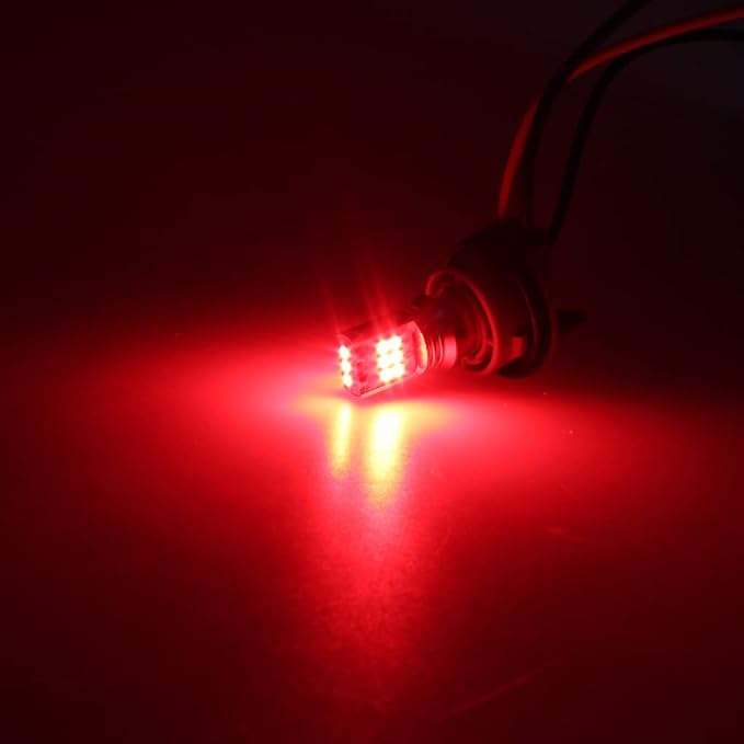 3Pcs Red Interior Map Dome Light LED Bulbs Compatible with 1987-1996 Ford F-150 F-250 Bronco