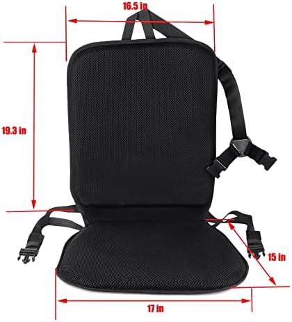 FOMI Premium All Gel Orthopedic Seat and Back Cushion Pad | Upper Lower Back Support Pillow for Car, Office, Kitchen Chair | Pressure Sore, Coccyx Pain Relief | Prevents Sweaty Bottom | Foldable