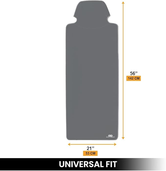 Gorla Gear Gray Premium Universal Fit Waterproof Stain Resistant Grey Car Seat Cover Neoprene Non-Slip Bucket Seat Dog Sweat Proof Protector Save Your Leather Cloth Seats Van Truck Auto SUV Sedan