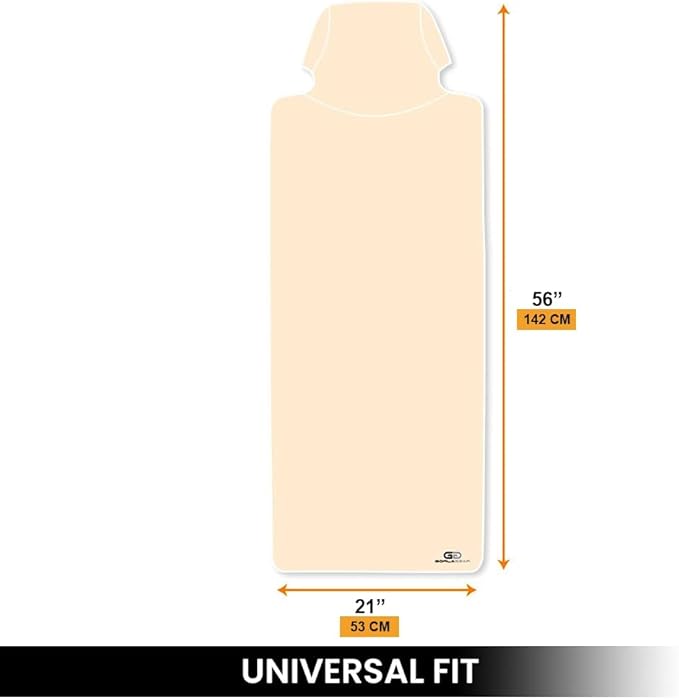 Gorla Gear Beige Premium Universal Fit Waterproof Stain Resistant Tan Khaki Car Seat Cover Neoprene Non-Slip Bucket Seat Dog Sweat Proof Protector Save Your Leather Cloth Seats Van Truck SUV Sedan